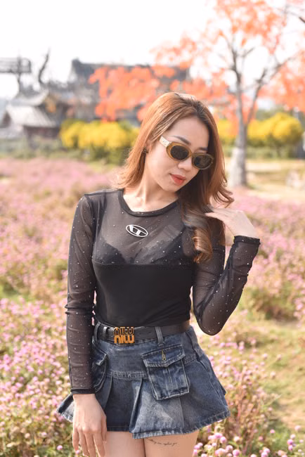 Saia Jeans Curta